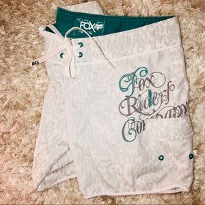 💙 blue/gray/white FOX swim bottoms 🌊